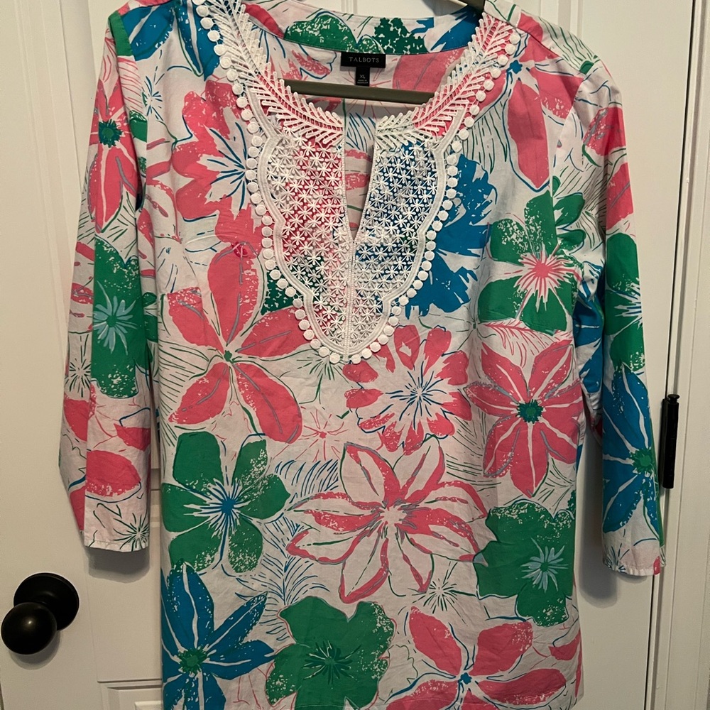 Talbot’s Floral Print Women's Tunic Top